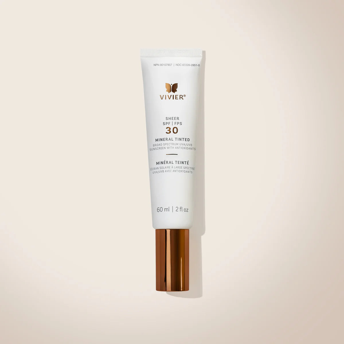 Crème solaire minérale teintée, FPS 30