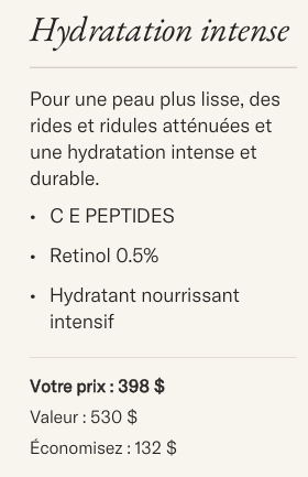 Coffret cadeau hydratation intense