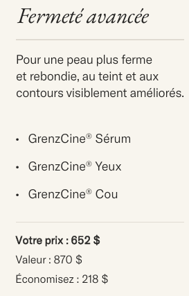 Coffret cadeau fermeté avancé