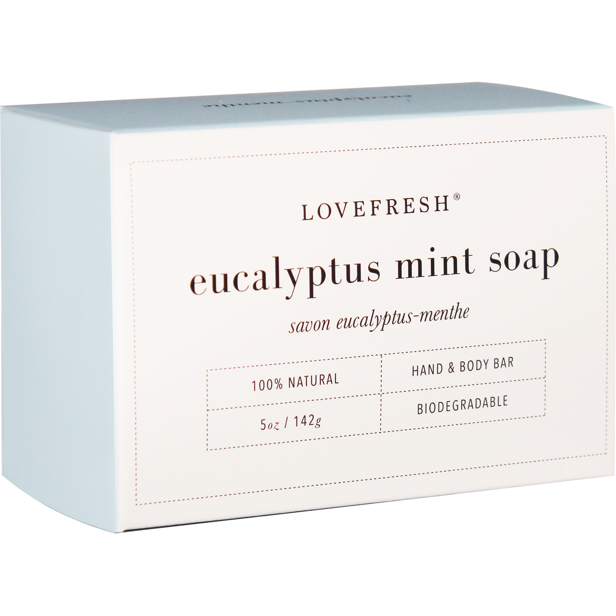 Savon à l'eucalyptus et à la menthe
